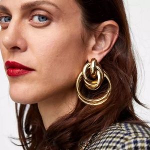 Stunning Zara double ring earring